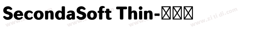 SecondaSoft Thin字体转换